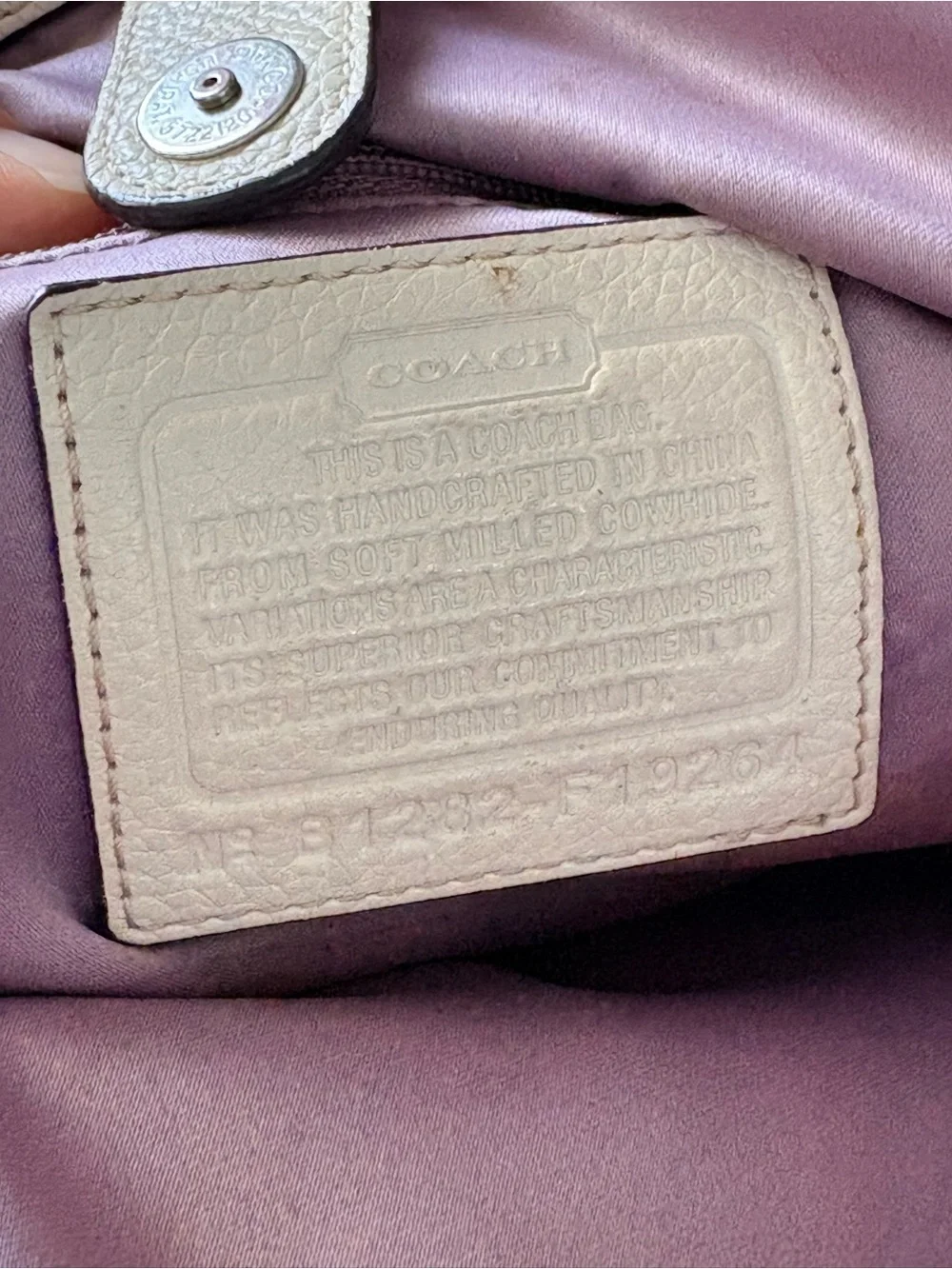 Coach Pebbled Leather Penelope Carryall Tote